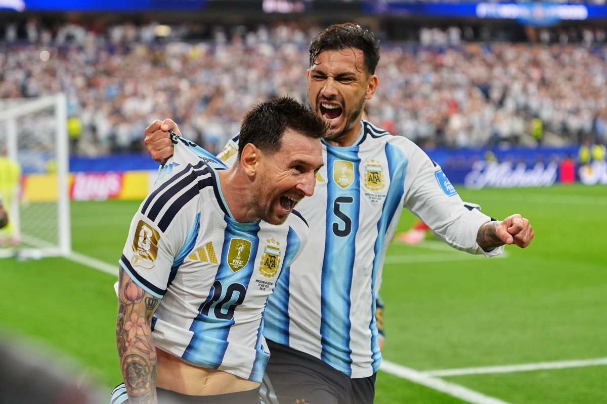 Messi nâng tổng số bàn thắng tại các kỳ World Cup lên con số 18
(Ảnh AP)