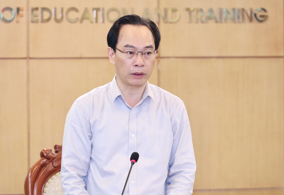 Bộ trưởng Bộ GD-ĐT Hoàng Minh Sơn. Ảnh: MOET