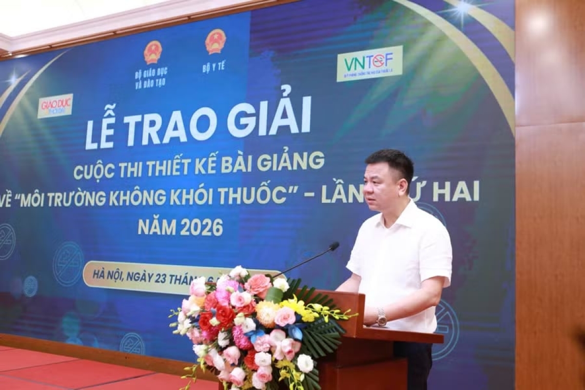Nhà báo Triệu Ngọc Lâm - Tổng Biên tập Báo Giáo dục và Thời đại, Trưởng ban tổ chức cuộc thi ( Ảnh : BTC)