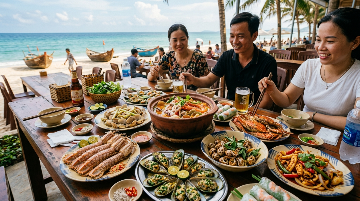 Hải sản ngon, hấp dẫn song có thể tiềm ẩn nguy cơ gây dị ứng, ngộ độc. Ảnh minh họa do AI tạo