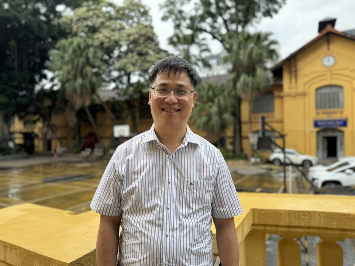 TS Nguyễn Anh Tuấn, trưởng ban đào tạo Đại học Quốc gia Hà Nội ( Ảnh : Thu Lương )