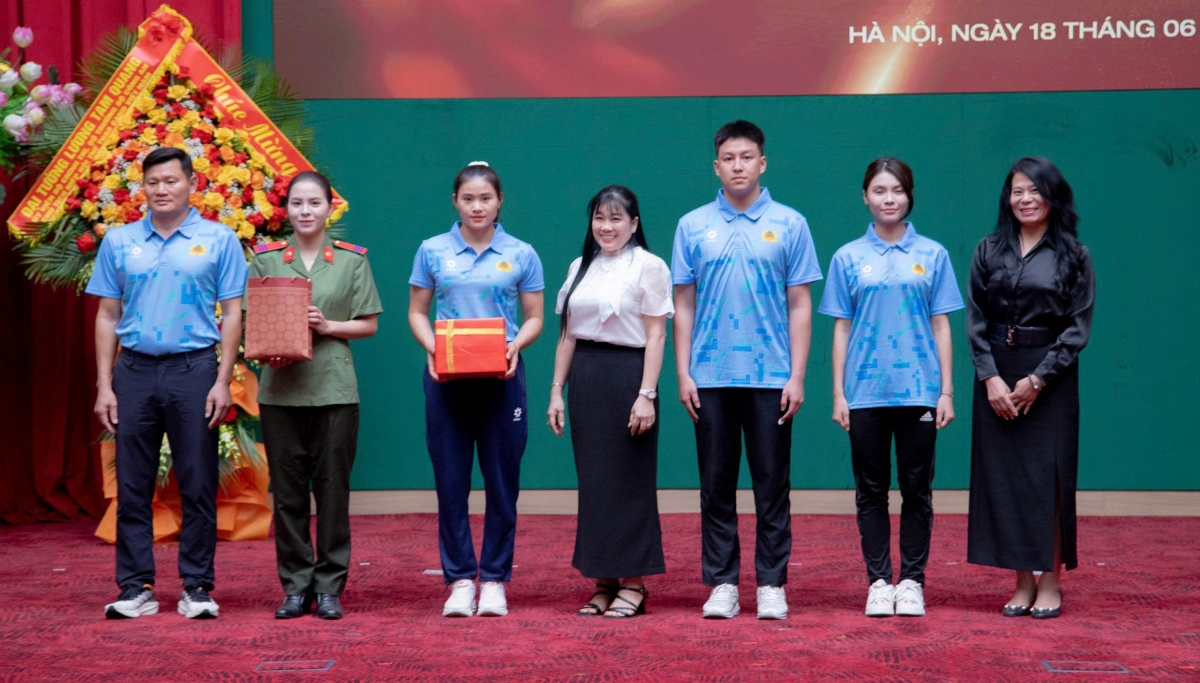 Đoàn thể thao CAND sẽ tham dự Đại hội với 500 VĐV cùng mục tiêu 120 huy chương (ảnh: Thanh Bình)