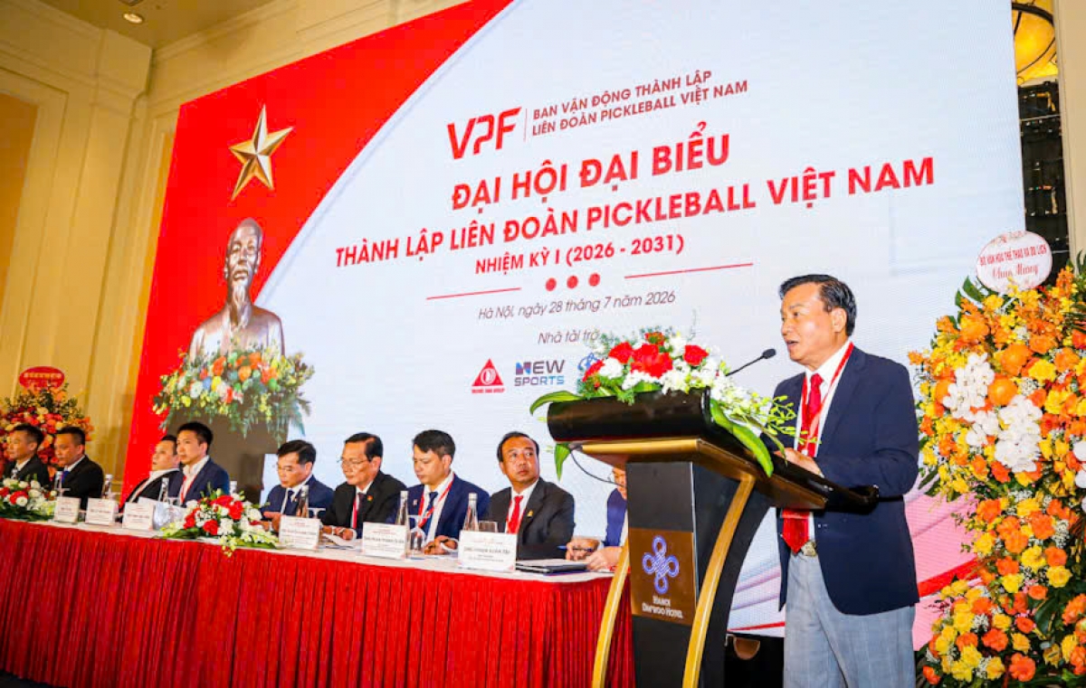 Ông Lê Văn Thành, Chủ tịch Liên đoàn Pickleball Việt Nam nhiệm kỳ I (2026–2031) (ảnh: VPF)