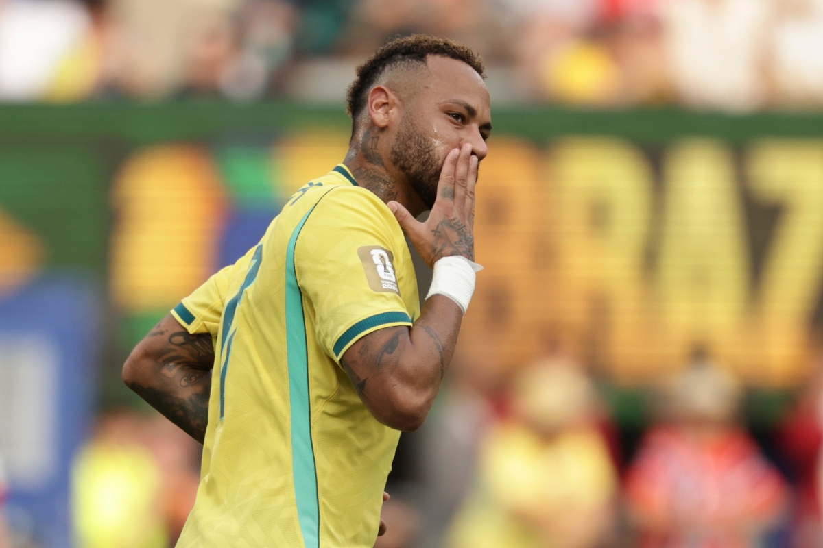Brazil chỉ có được bàn thắng danh dự nhờ pha lập công trên chấm 11m của Neyma ở phút bù giờ thứ 10 (Ảnh: AP)