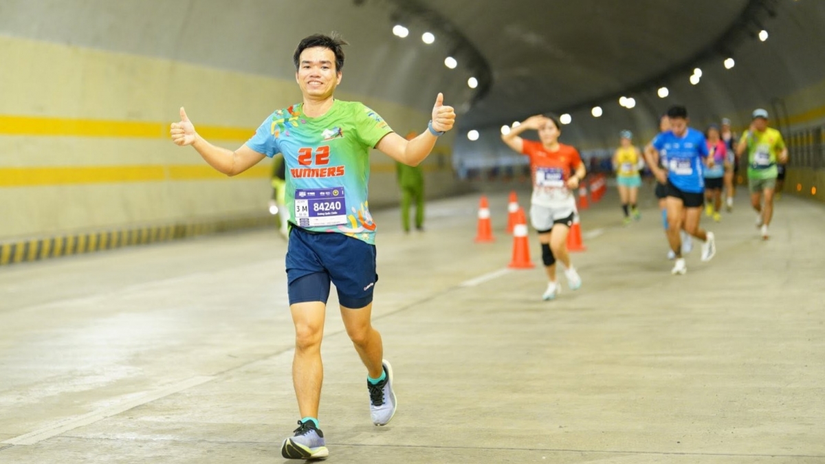 VĐV tham gia giải marathon Halong Bay Heritage. Ảnh: Halong Bay Heritage marathon.