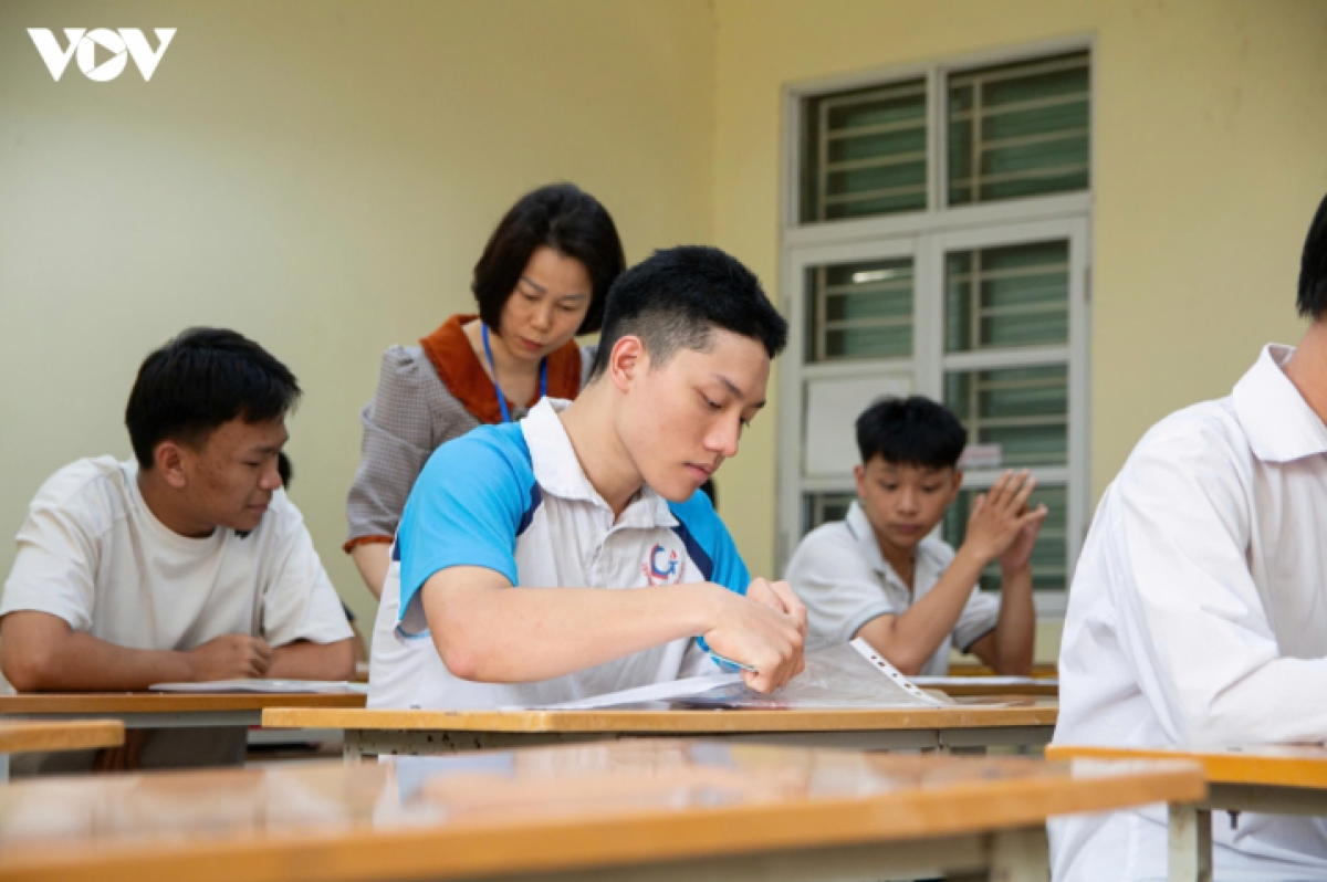 (Học sinh Hà Nội dự thi tốt nghiệp THPT 2026. Ảnh: VOV.VN)