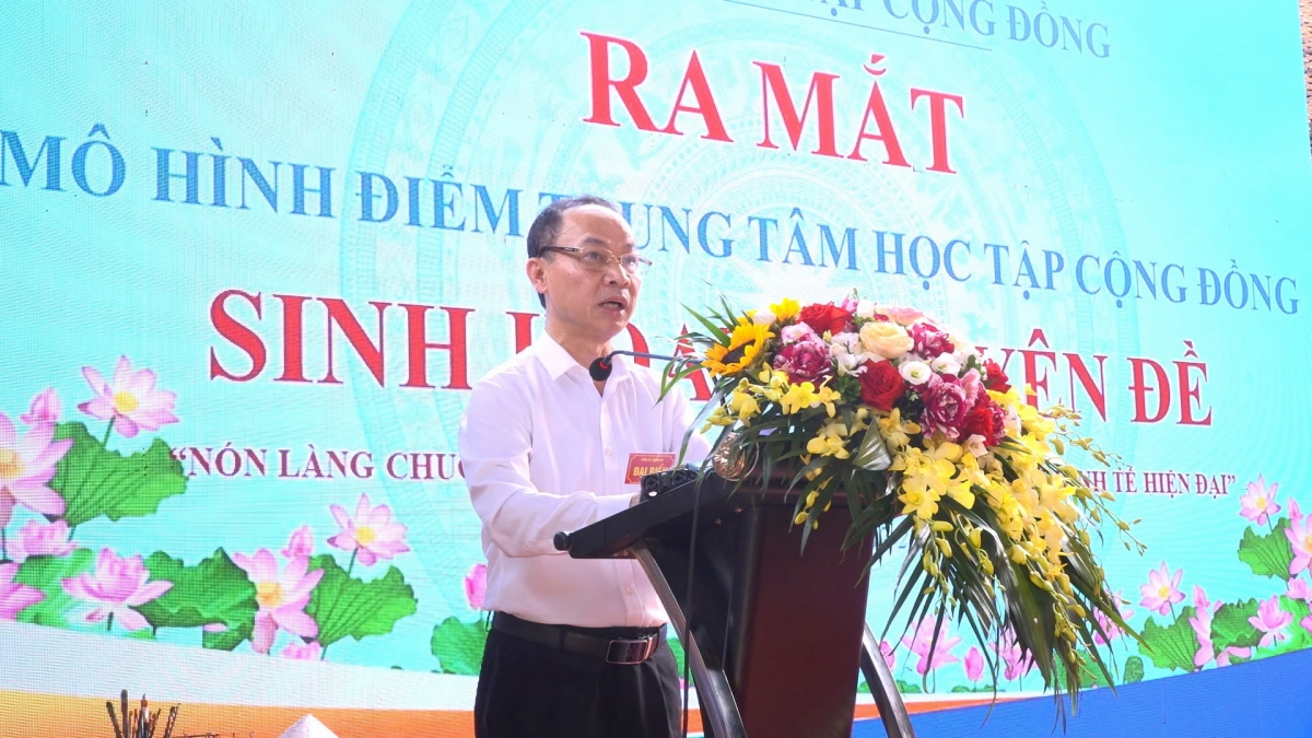 Phó Giám đốc Sở GD-ĐT Hà Nội Nguyễn Quang Tuấn khẳng định, Trung tâm học tập cộng đồng đóng vai trò thiết yếu trong phong trào học tập suốt đời tại cơ sở (Ảnh: BTC)