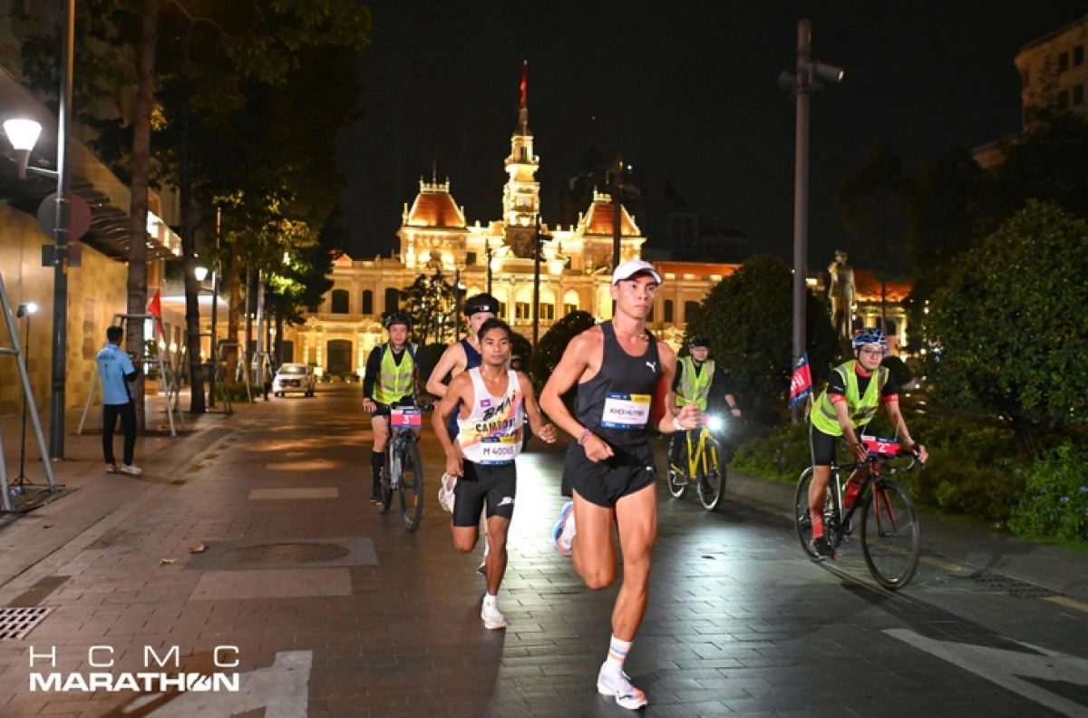 Các VĐV tham dự giải marathon TP. Hồ Chí Minh 2026. Ảnh: HCMC Marathon