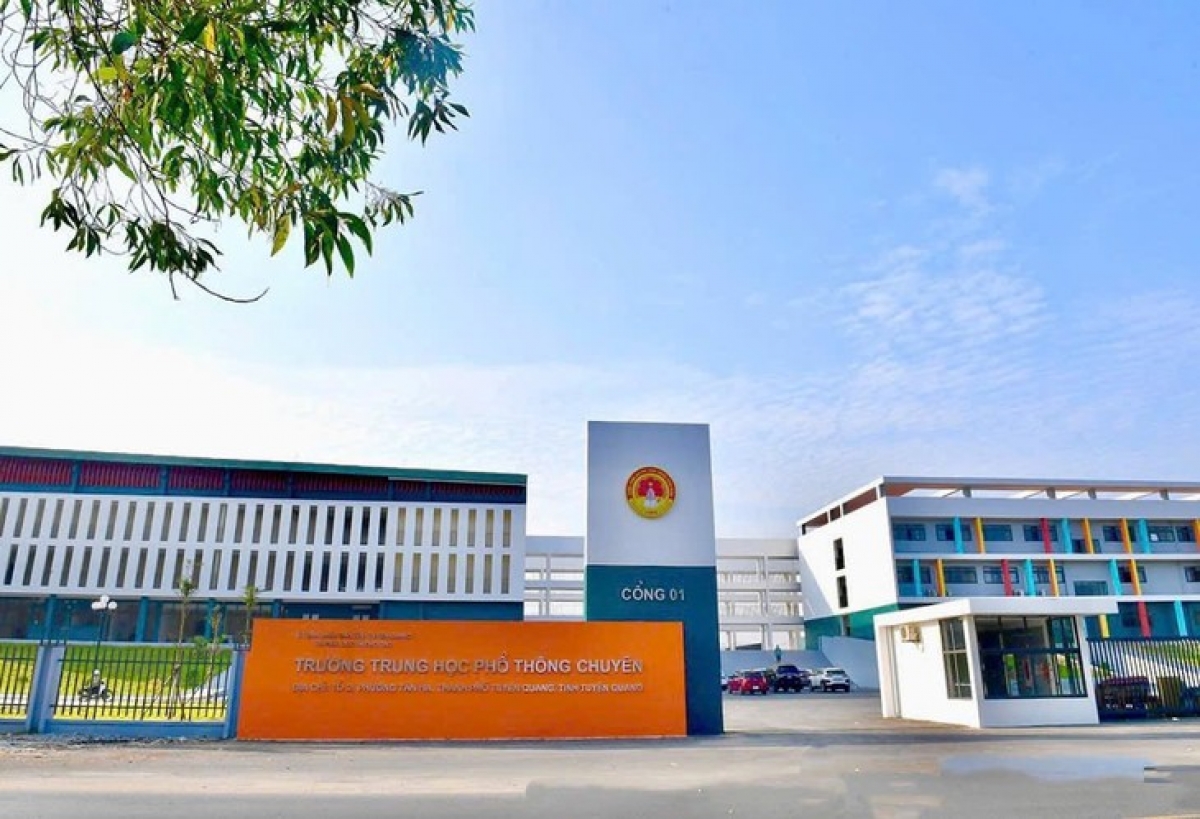 Trường THPT chuyên Tuyên Quang, tỉnh Tuyên Quang - Ảnh: FBNT