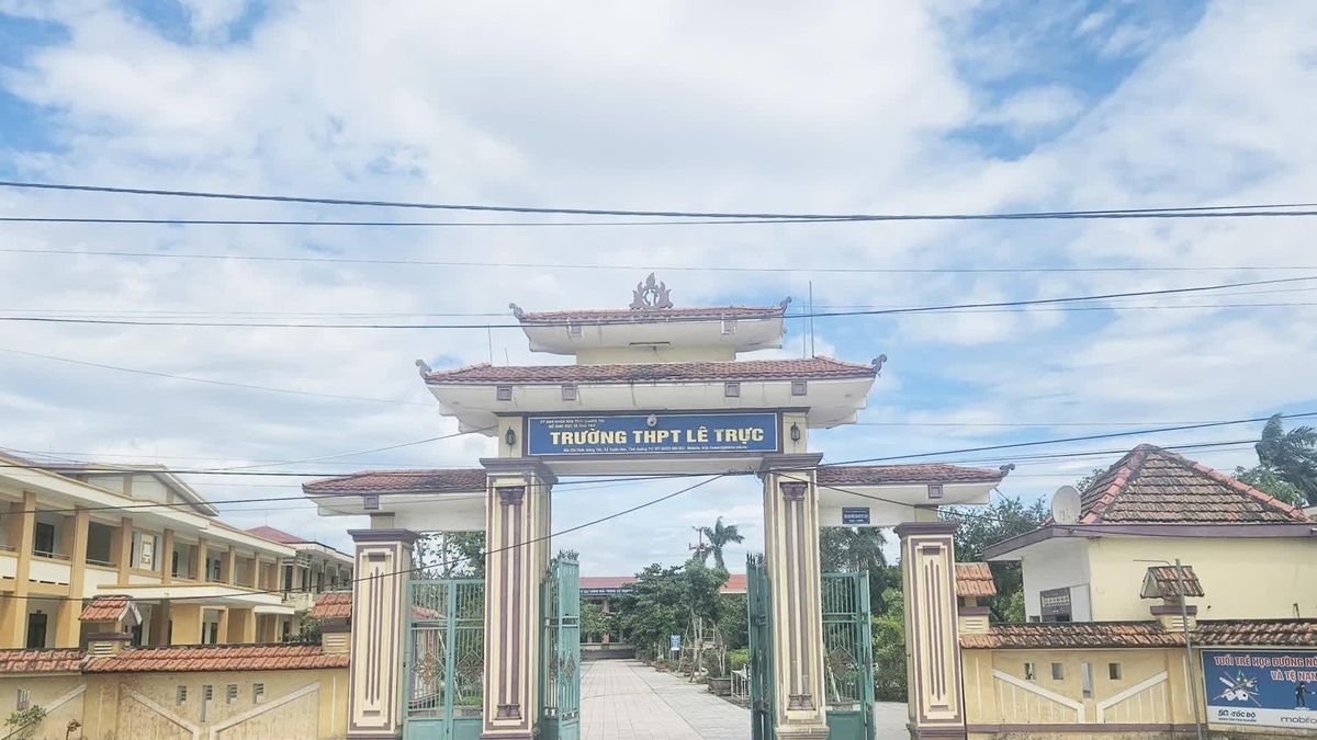 Trường THPT Lê Trực, Quảng Trị (Ảnh: B. Thành)