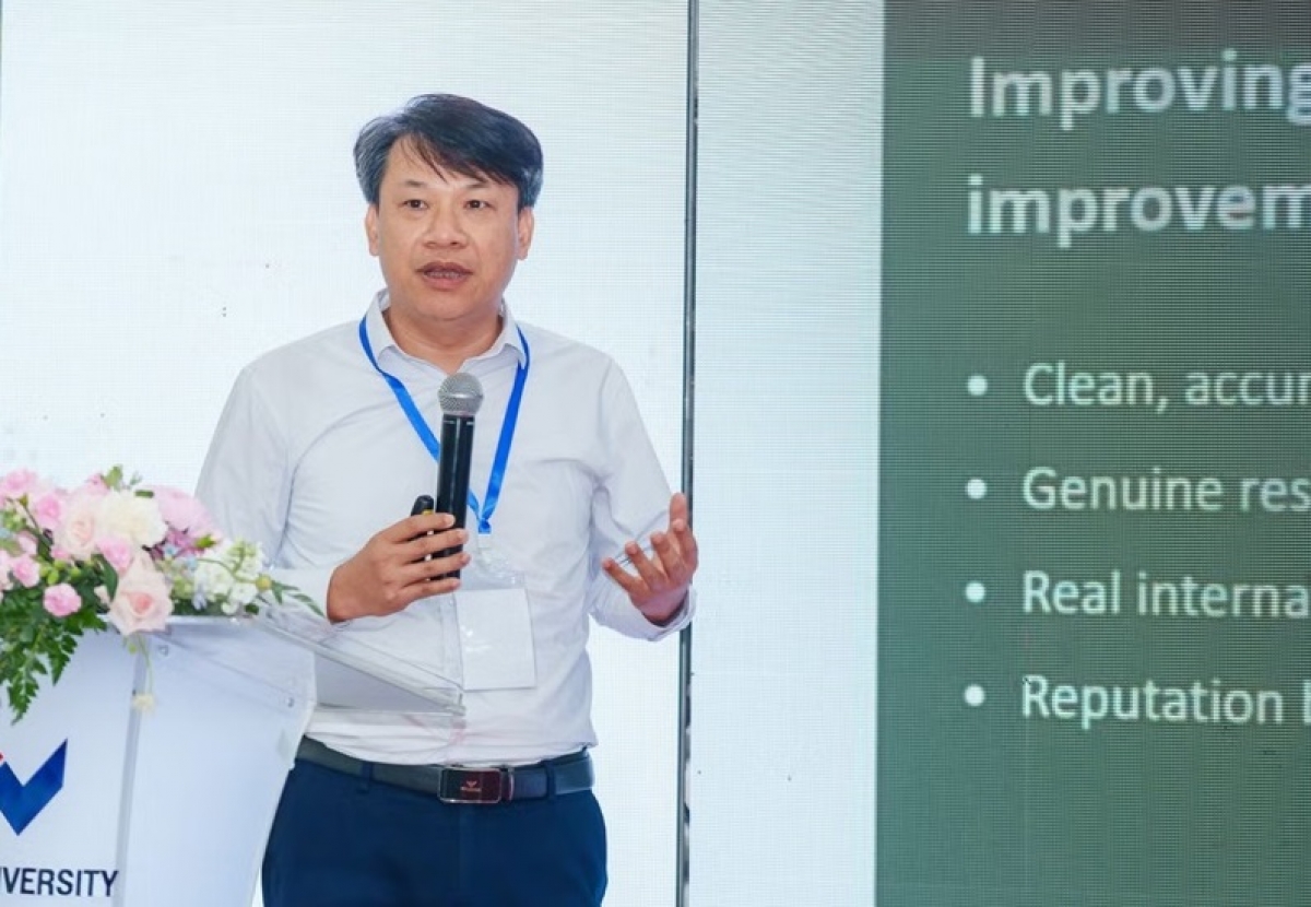 PGS.TS. Nghiêm Xuân Huy, Viện trưởng Viện Đào tạo số và Khảo thí, Đại học Quốc gia Hà Nội.
Ảnh: BTC