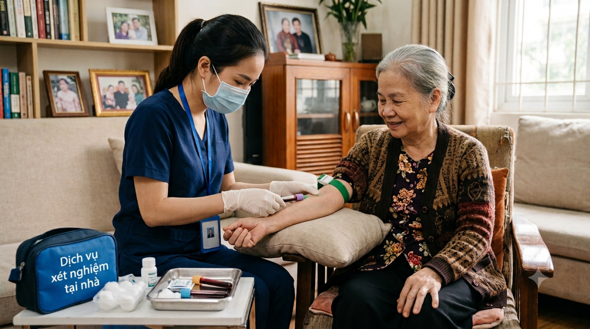 Xét nghiệm máu tại nhà chỉ phát huy hiệu quả ​​​​​​ khi có chỉ định và đánh giá của bác sĩ
Ảnh minh họa do AI tạo