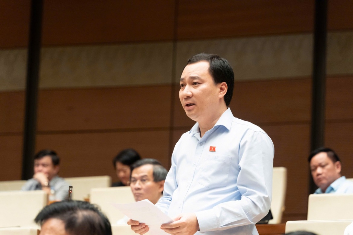Đại biểu Vũ Văn Tiến (đoàn ĐBQH Hải Phòng). Ảnh: Quốc hội