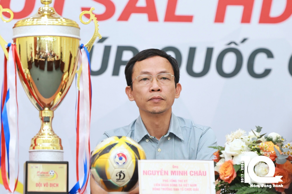 Ông Nguyễn Minh Châu - Phó Tổng thư ký Liên đoàn bóng đá Việt Nam (ảnh: VOV)