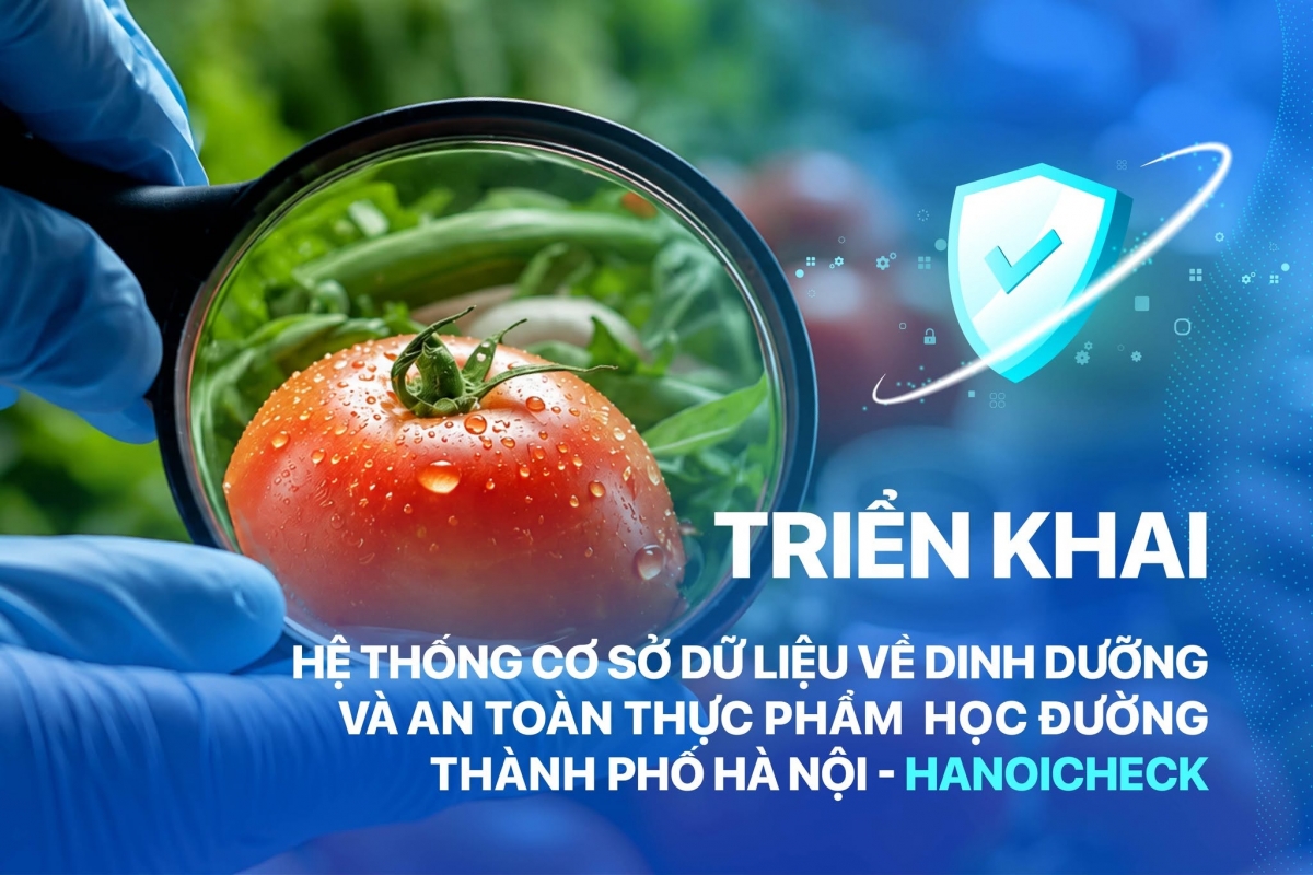 HanoiCheck được kỳ vọng giúp việc giám sát bữa ăn học đường minh bạch hơn.
(Ảnh : Sở Khoa học và công nghệ Hà Nội)