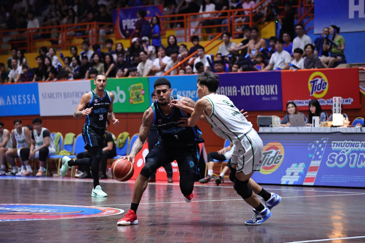 Hanoi Buffaloes thắng thuyết phục trước Cantho Catfish ở lần thứ tư gặp nhau (ảnh: VBA)