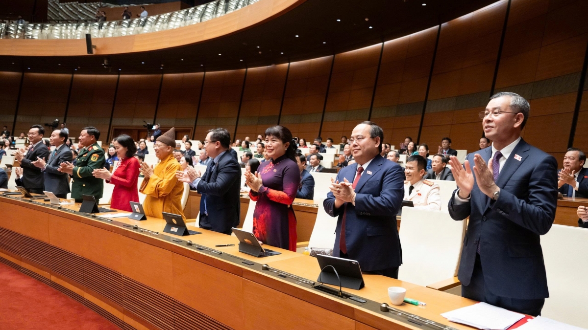 Các đại biểu tại phiên bế mạc kỳ họp không thường lệ lần thứ nhất, Quốc hội khóa XVI chiều ngày 24/8/2026. (Ảnh: Quốc hội)