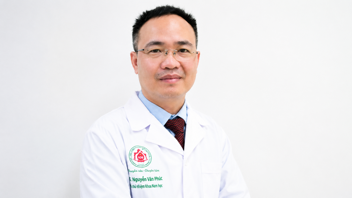 ThS.BSCKII Nguyễn Văn Phúc, Phó Chủ nhiệm Khoa Nam học, Bệnh viện Trung ương Quân đội 108 
(Ảnh: Bác sĩ cung cấp)