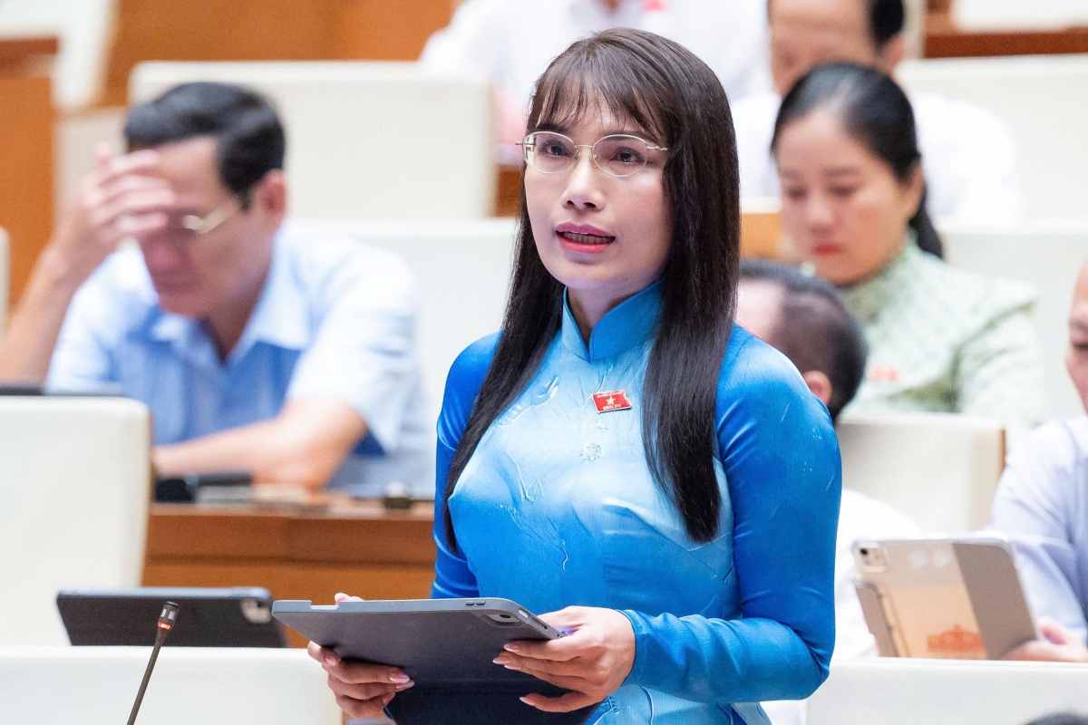 Đại biểu Châu Quỳnh Giao (Đoàn ĐBQH tỉnh An Giang)  (Ảnh Quốc hội)