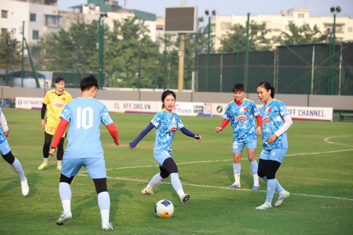 Đội tuyển nữ Việt Nam hướng tới thành tích tốt tại ASIAD (Ảnh: VFF)