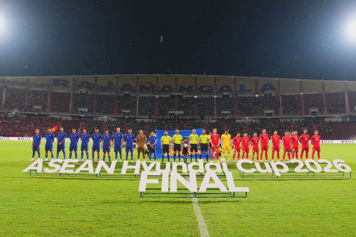 Hai đội tuyển Thái Lan và Việt Nam lần thứ 3 liên tiếp chạm trán ở chung kết ASEAN Cup (Ảnh: Thailand FA)