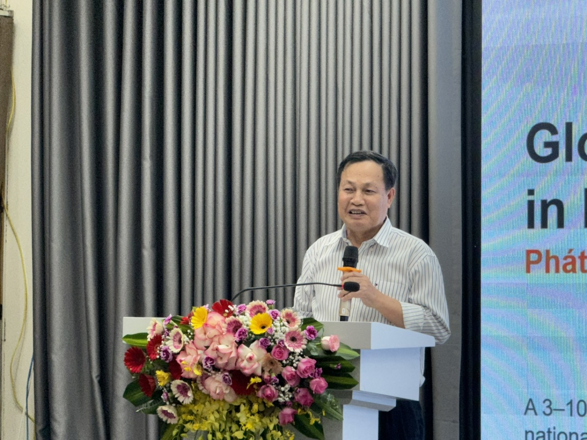 GSTS Nguyễn Hữu Đức - Chủ tịch Hội đồng khoa học ĐHQG Hà Nội (Ảnh: MOET)