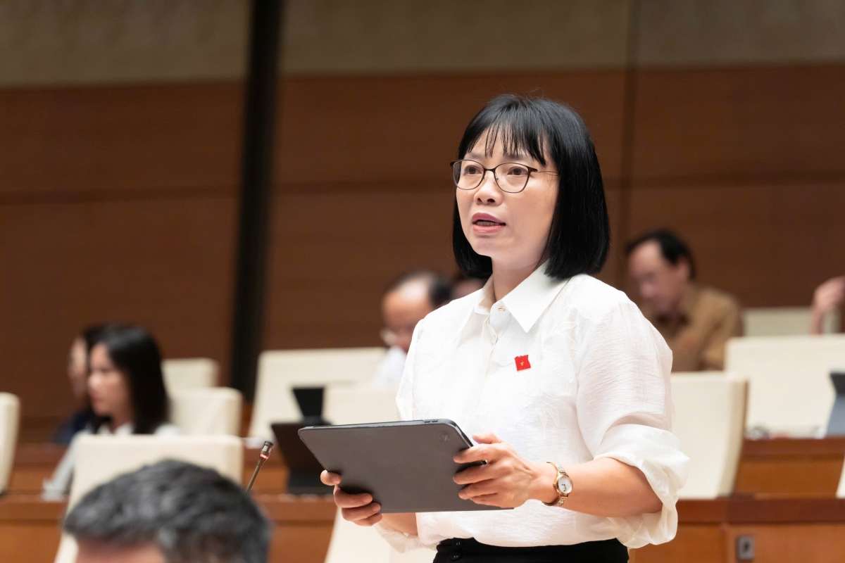 Đại biểu Nguyễn Thị Việt Nga (Đoàn ĐBQH Hải Phòng). Ảnh: Quốc hội