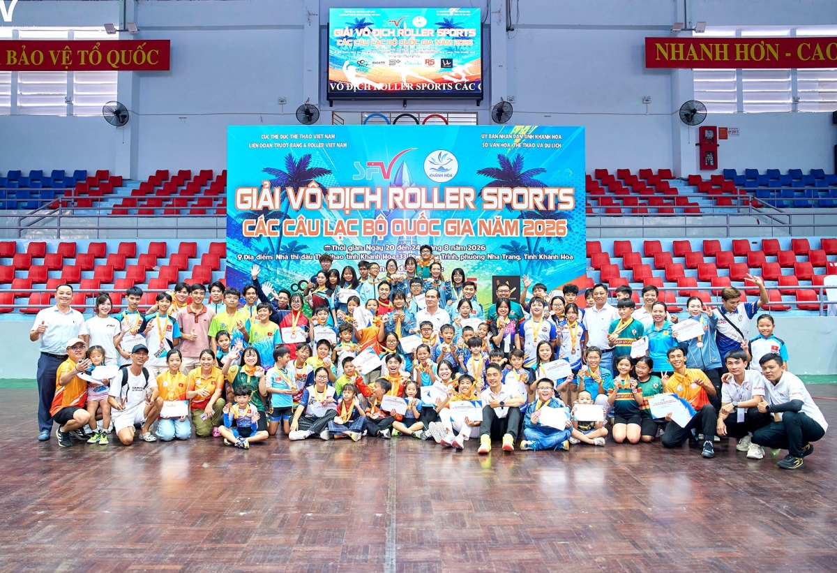 168 VĐV tham dự Giải vô địch Roller Sports các CLB quốc gia 2026 (ảnh: SFV)