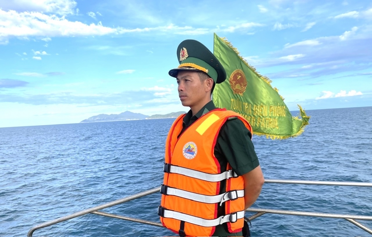 Trung tá Phạm Trung Hiếu, Hải đội trưởng Hải đội Biên phòng 2, Ban Chỉ huy Bộ đội Biên phòng thành phố Đà Nẵng (Ảnh: NVCC)
