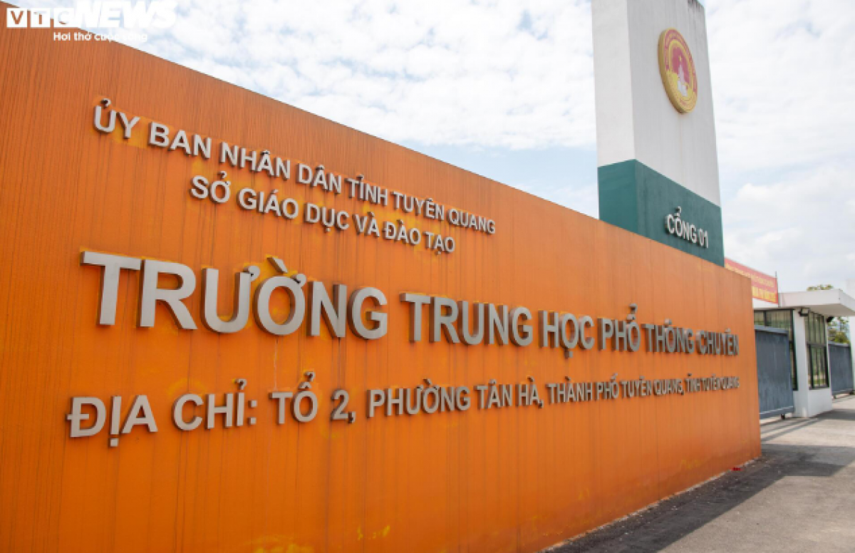 Trường THPT Chuyên Tuyên Quang (Ảnh: Viên Minh-VTC news)