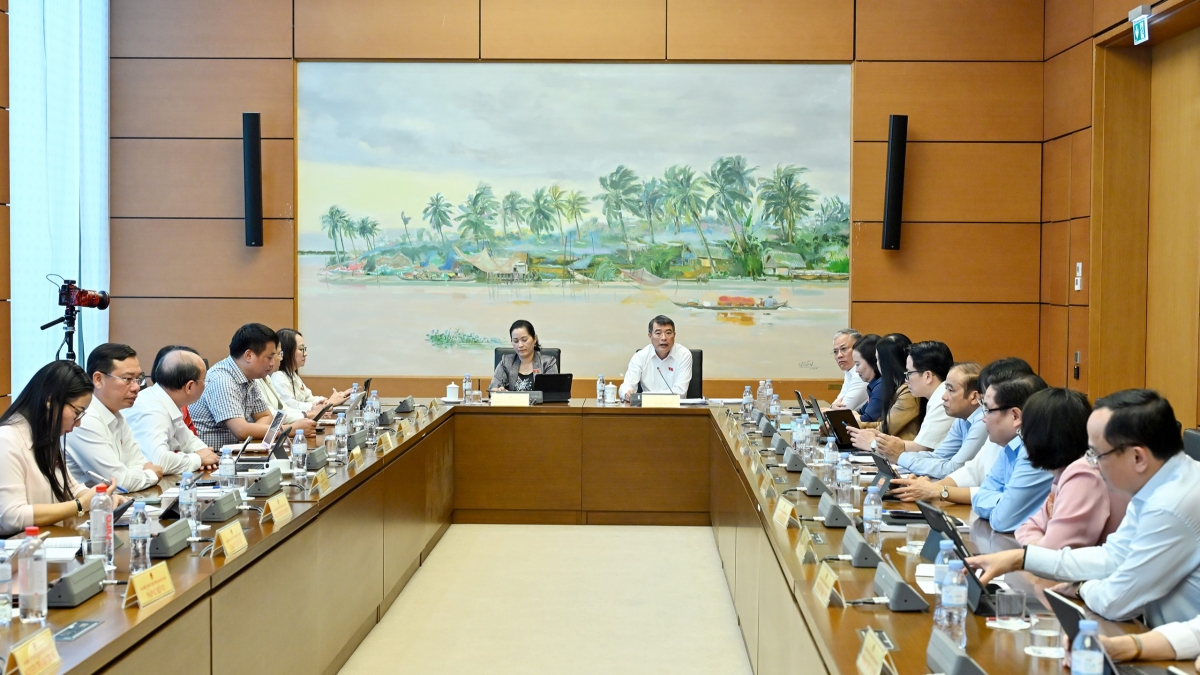 Thảo luận tại tổ 11 sáng 19/8. (Ảnh: Quốc hội)