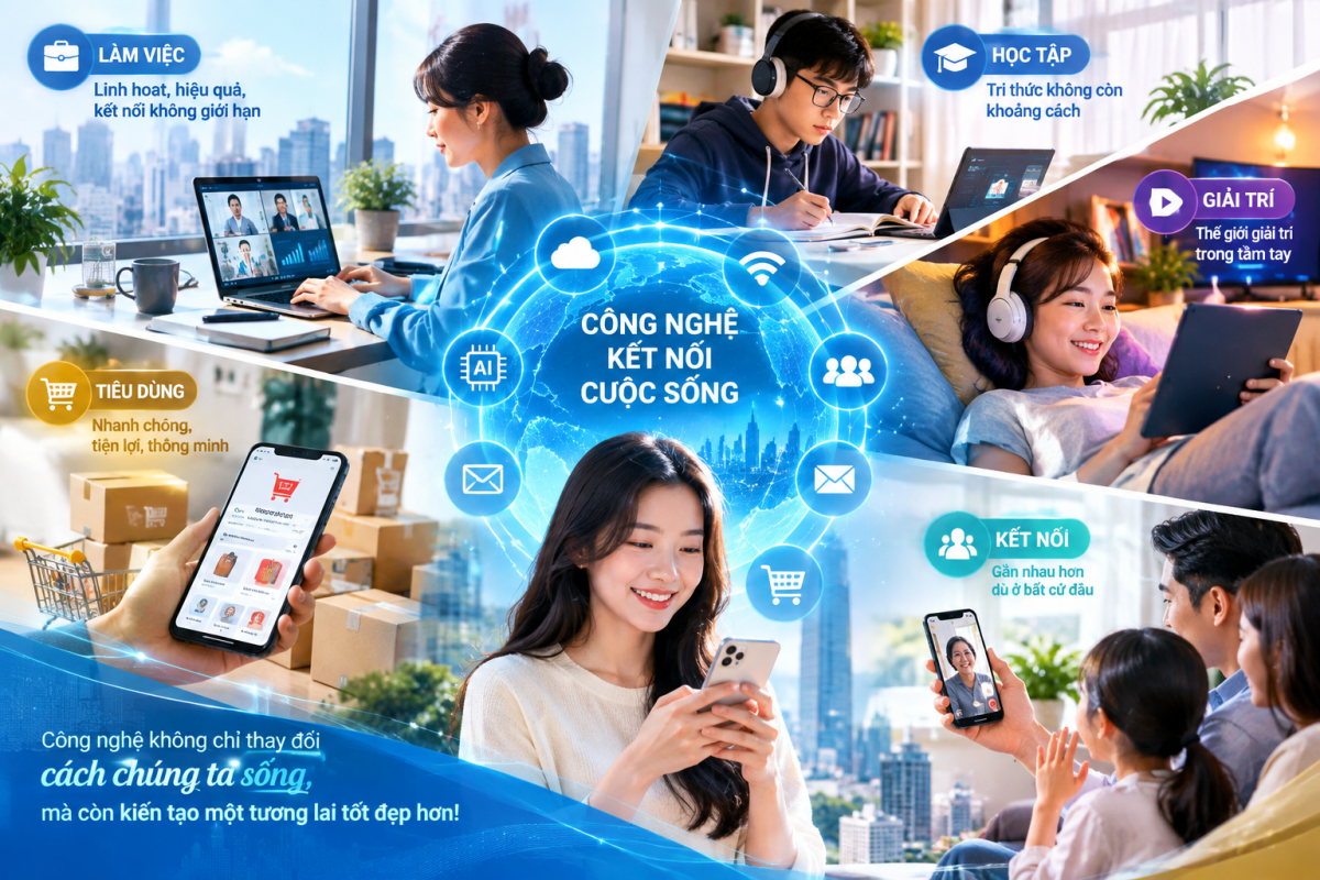 Sử dụng công nghệ số còn mang lại nhiều lợi ích trong việc khám sức khỏe, tiếp cận thông tin về mọi lĩnh vực  (Ảnh có dùng AI)