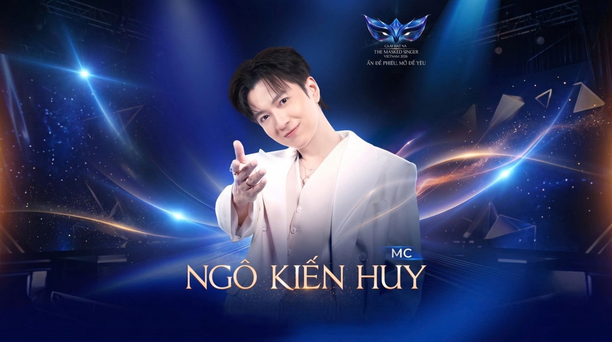 Ngô Kiến Huy - MC "quen thuộc" của Ca sĩ mặt nạ. Ảnh: Ban tổ chức