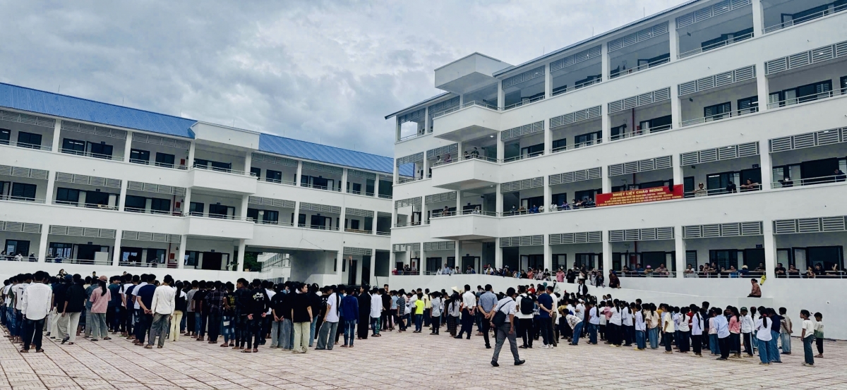 Trường nội trú liên cấp Tiểu học và THCS Bát Mọt, xã Bát Mọt, tỉnh Thanh Hóa. Ảnh: Địa phương cung cấp