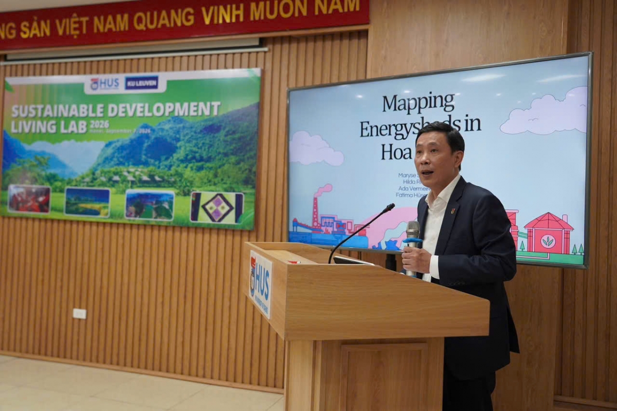 PGS.TS Ngạc An Bang, Phó Hiệu trưởng Trường Đại học Khoa học Tự nhiên, ĐHQGHN
(Ảnh: Hoài Hương)
