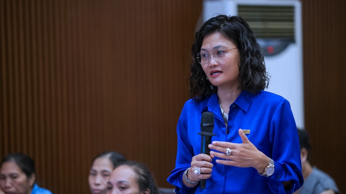 Bà Hoàng Phương Thảo -Giám đốc Điều hành Tổ chức ActionAid Quốc tế tại Việt Nam (Ảnh:Ban tổ chức)