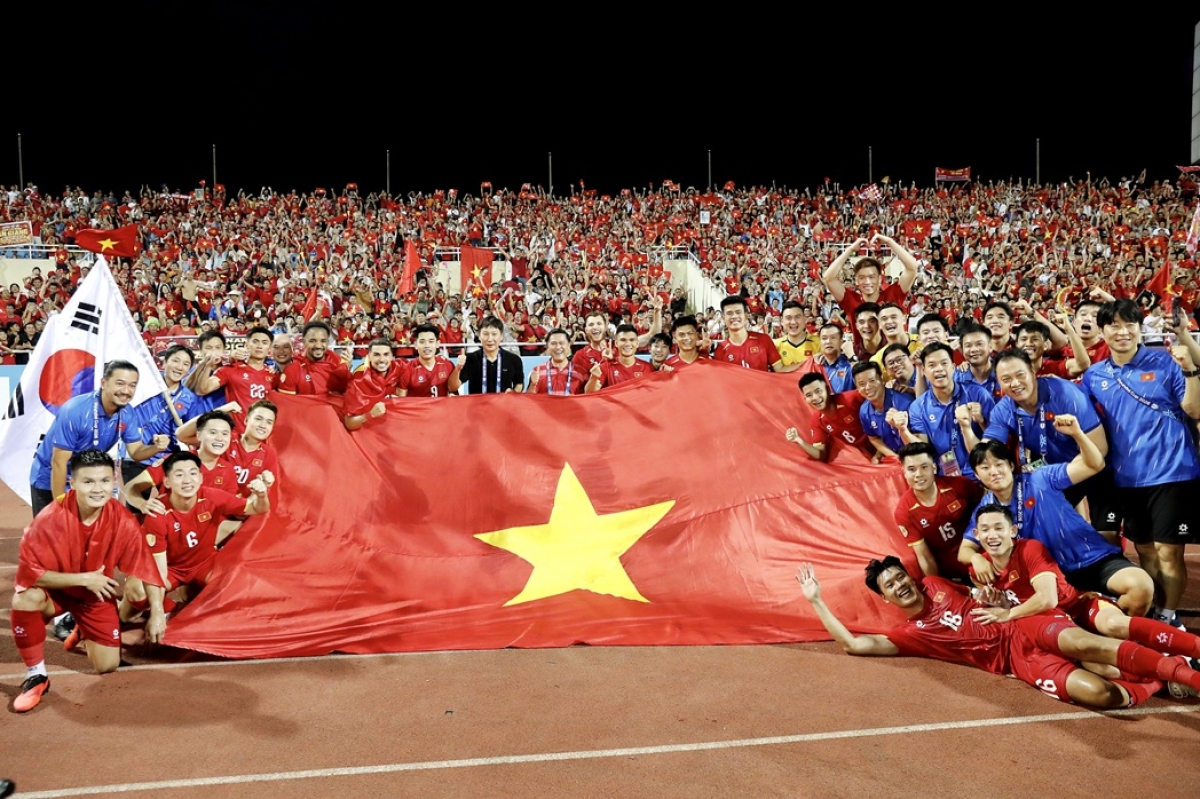Sau khi bảo vệ thành công ngôi vô địch Đông Nam Á, đội tuyển Việt Nam tiếp tục hướng tới mục tiêu mới tại FIFA ASEAN Cup 2026 - phiên bản đầu tiên do FIFA tổ chức (Ảnh: VFF)