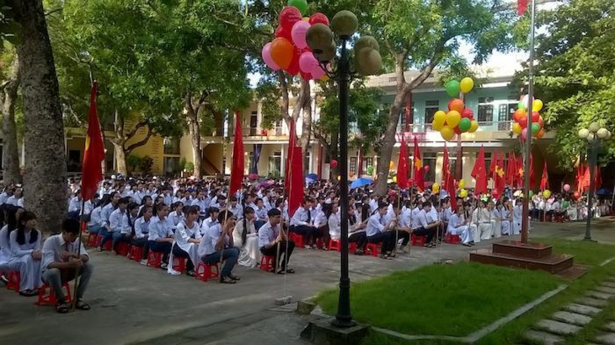 Học sinh trưởng THPT Phạm Văn Nghị luôn phát huy truyền thống xứng đáng với bậc tiền nhân. (Ảnh: thptphamvannghi.edu.vn)
