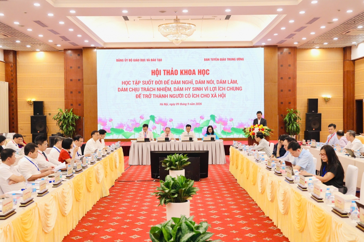 Toàn cảnh hội thảo, sáng 9/9 (Ảnh: moet)