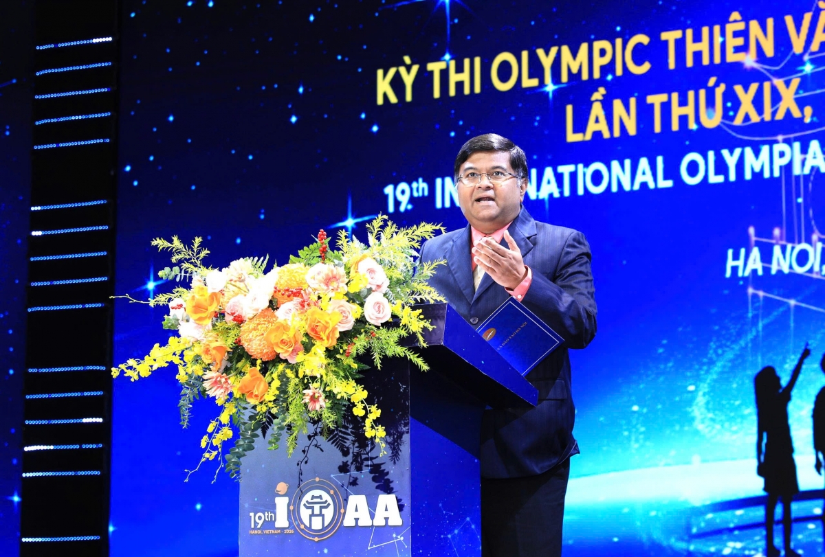Ông Aniket Sule, Chủ tịch Ủy ban Olympic Thiên văn và Vật lý thiên văn quốc tế
(Ảnh: BTC)