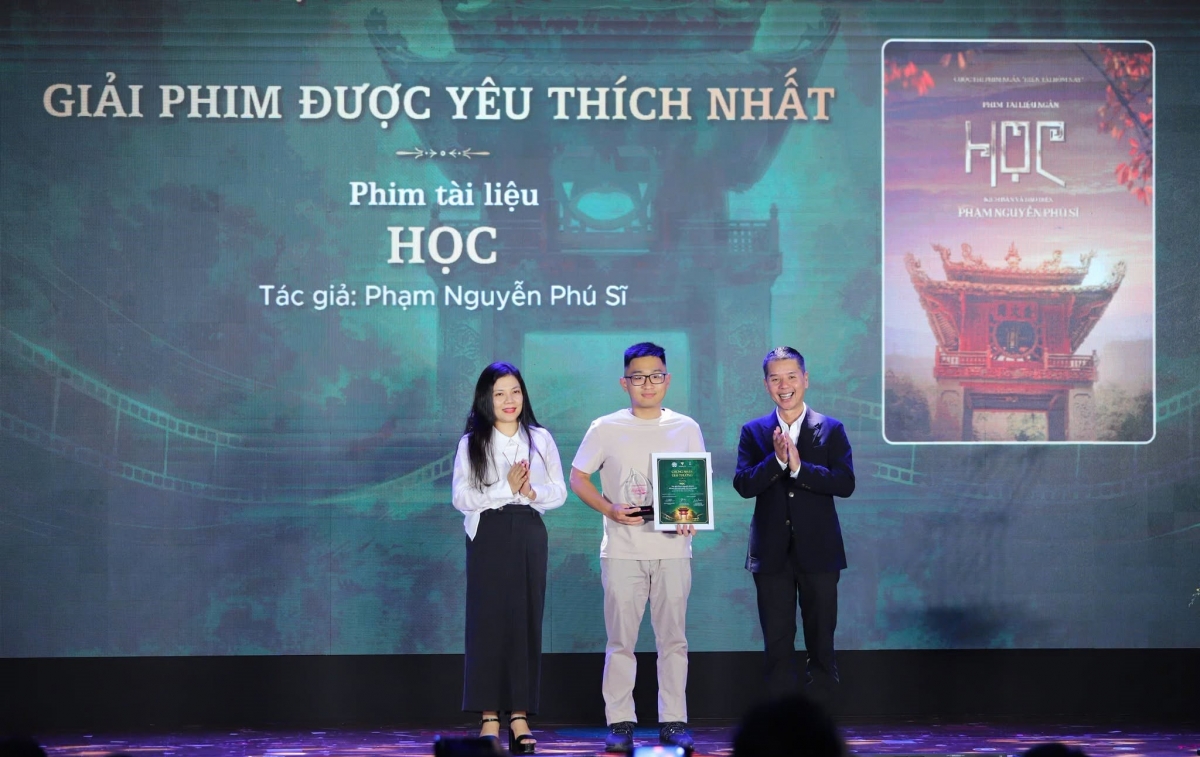 Giải phim được yêu thích nhất thuộc về tác phẩm "Học" của tác giả Phạm Nguyễn Phú Sĩ. Ảnh: BTC