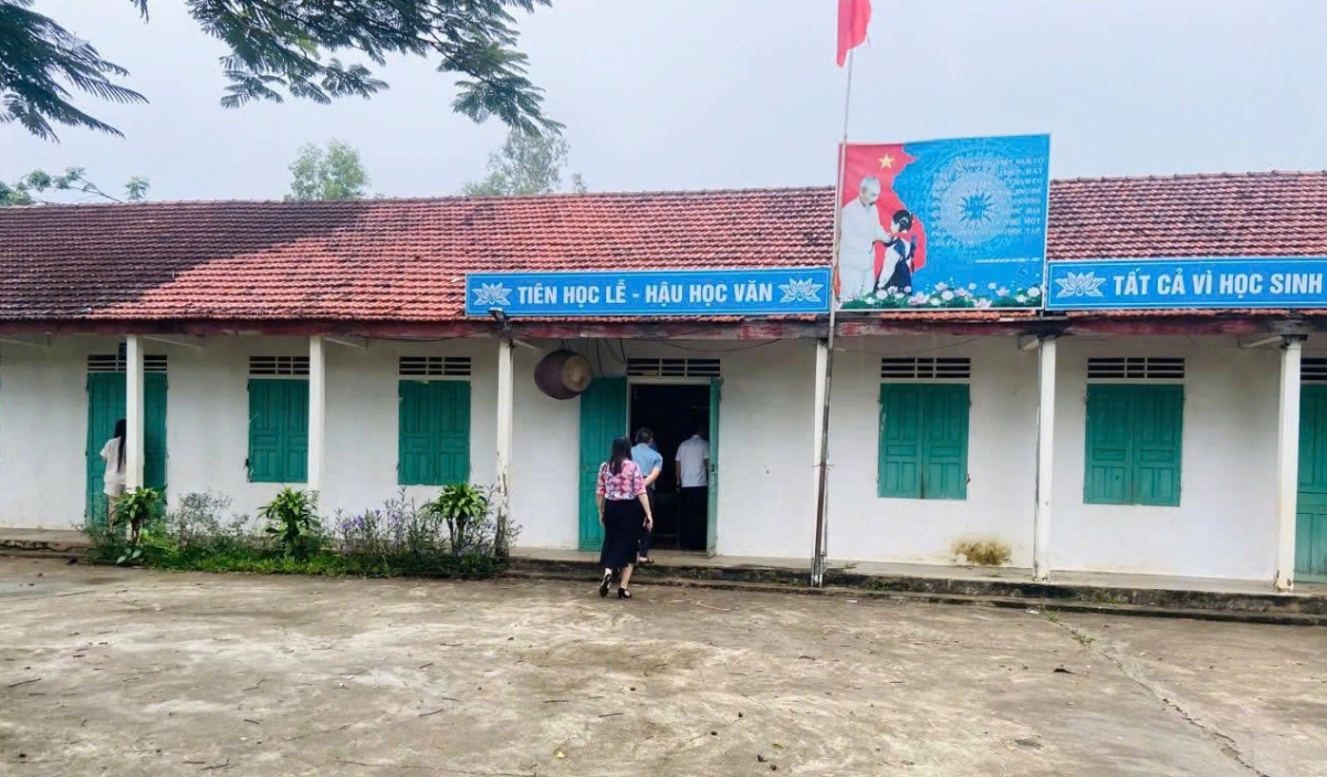 Điểm lẻ Tiến Sơn - Trường Tiểu học Quỳnh Tam (xã Quỳnh Tam, Nghệ An). Ảnh: xã Quỳnh Tam