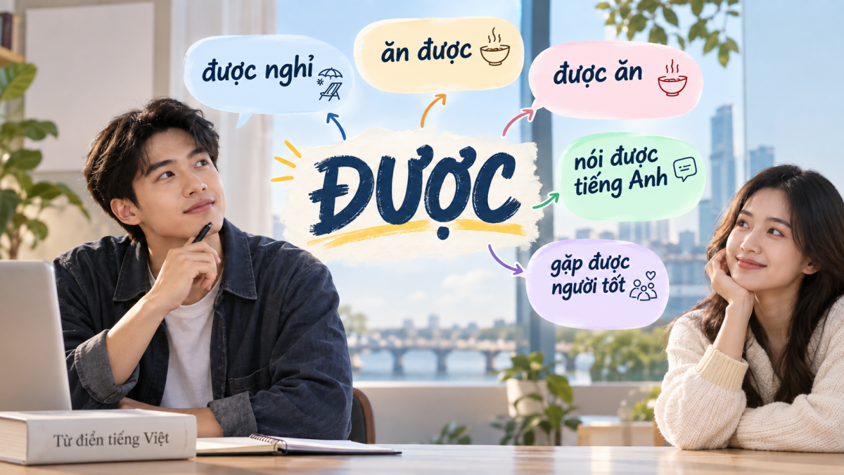 Chỉ một chữ “được”, nhưng đổi vị trí, đổi ngữ cảnh là nghĩa và sắc thái cũng đổi theo (Ảnh minh họa được tạo bởi AI)