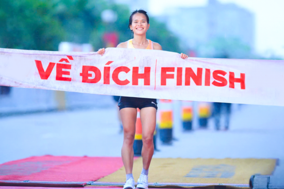 Phạm Thị Hồng Lệ vô địch nội dung marathon nữ (ảnh: BTC)