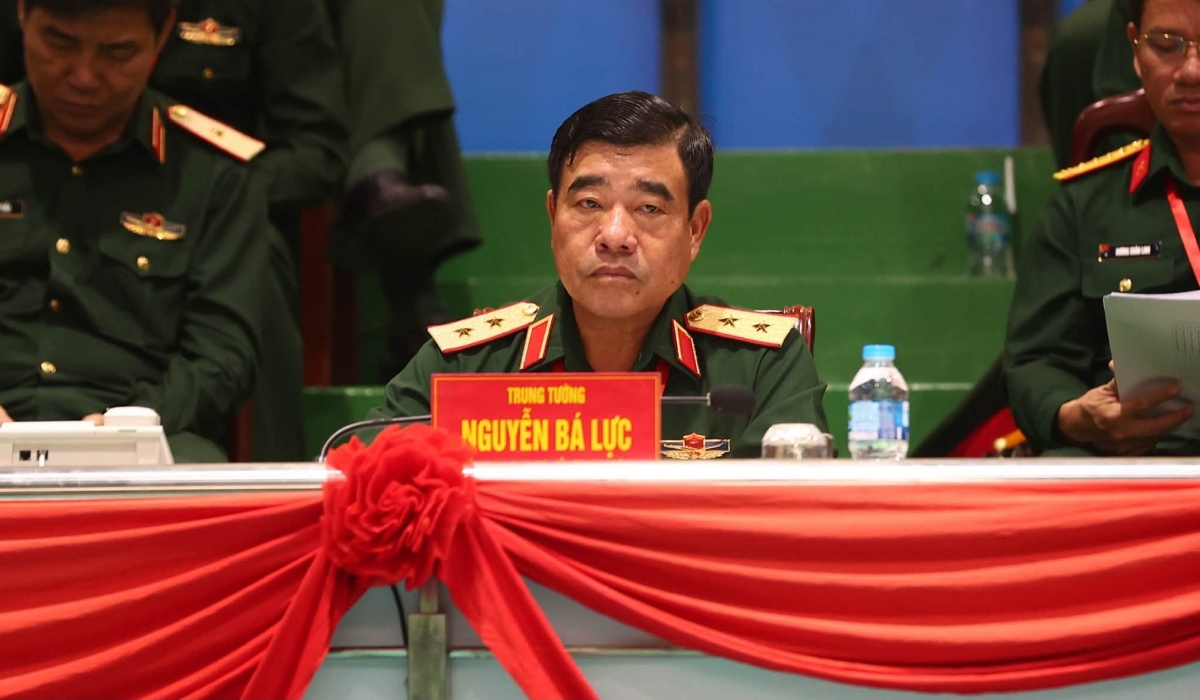 Thủ trưởng Bộ Tổng tham mưu đánh giá cao thành công của Hội thao năm nay (Ảnh: BQP)
