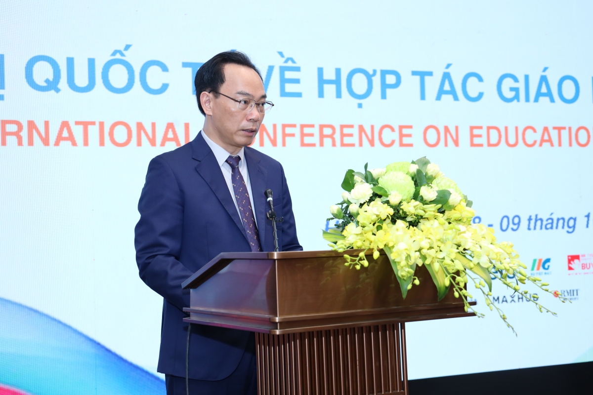 Bộ trưởng Hoàng Minh Sơn phát biểu khai mạc hội nghị (Ảnh: BTC) 
