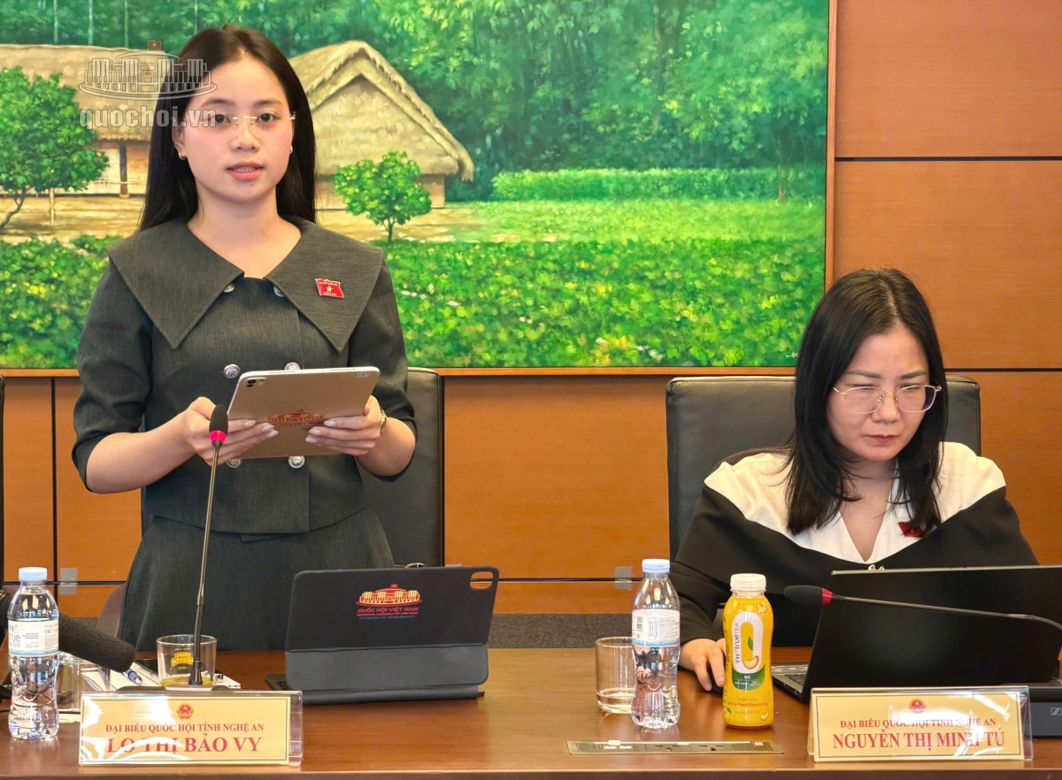 Đại biểu quốc hội Lò Thị Bảo Vy, Đoàn Nghệ An (quochoi.vn)
