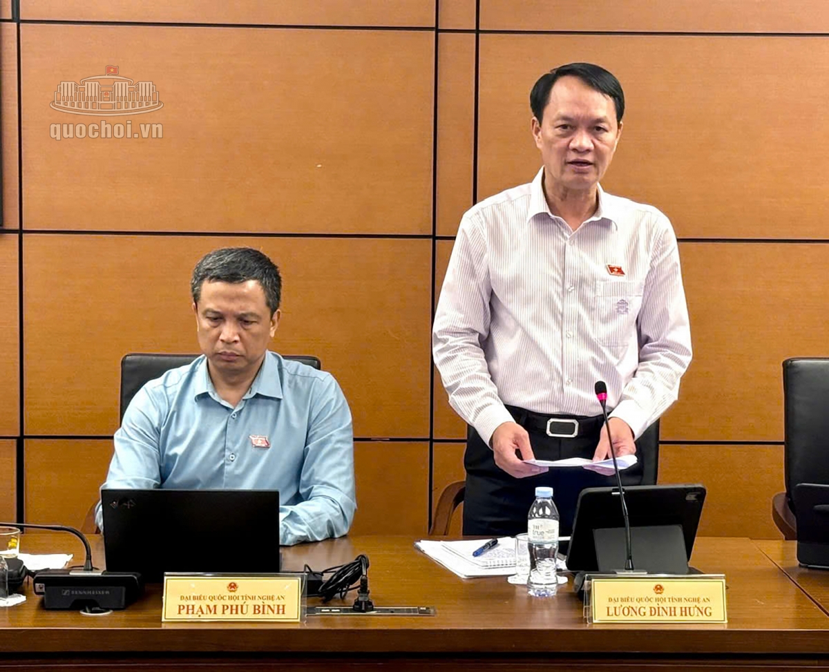 Đại biểu Lương Đình Hưng, Đoàn đại biểu Quốc hội tỉnh Nghệ An (Ảnh: Quochoi.vn)