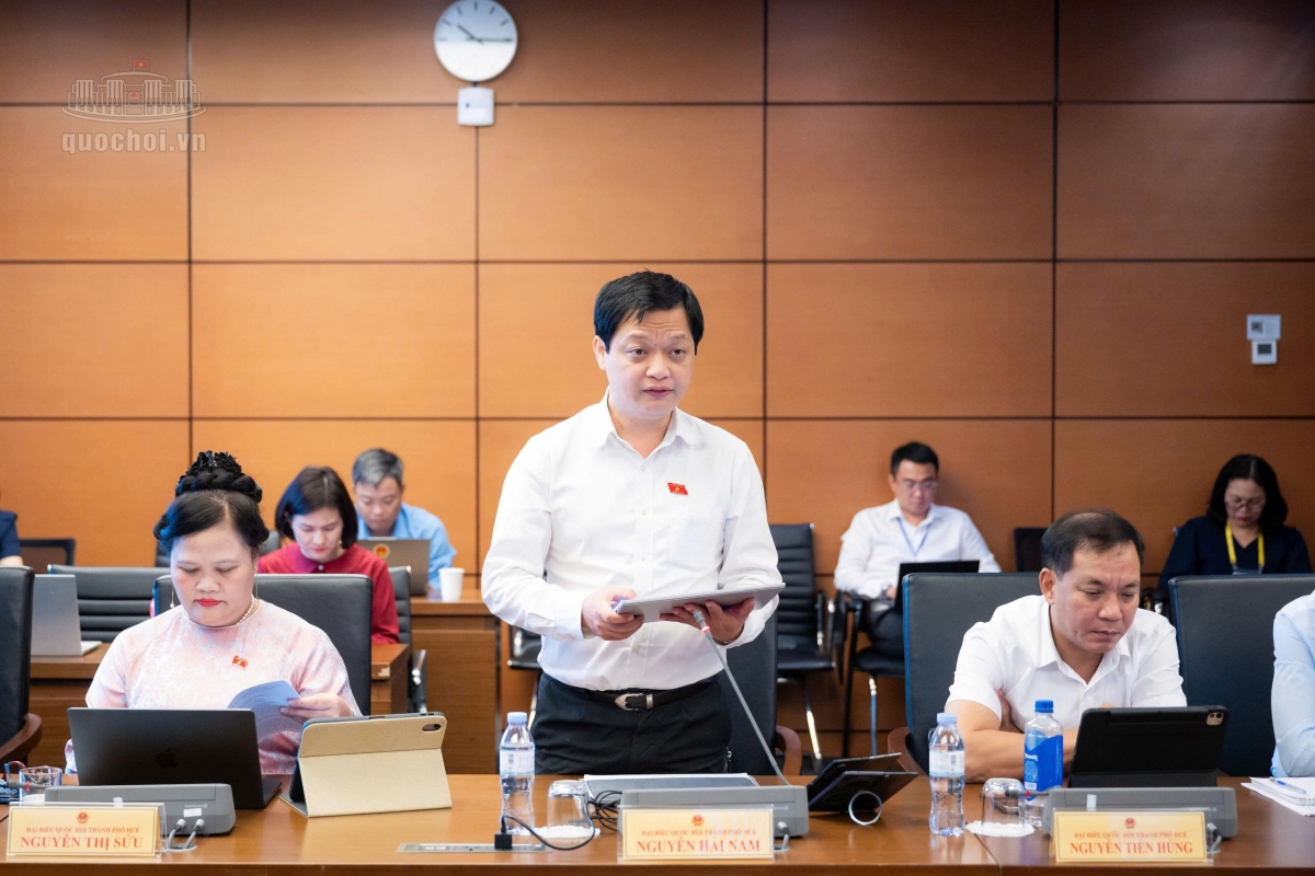 Đại biểu Nguyễn Hải Nam, thành phố Huế (Ảnh: Quochoi.vn)