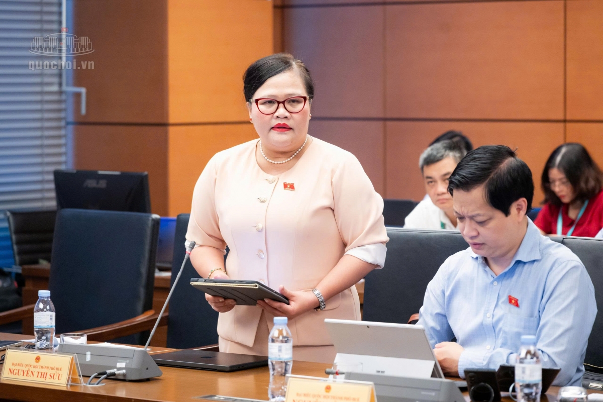 Đại biểu Nguyễn Thị Sửu, Đoàn đại biểu Quốc hội thành phố Huế (Ảnh: Quochoi.vn)